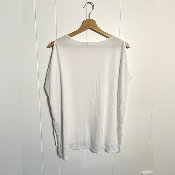 Rag & Bone Mia Knit top in white split sleeve summer knit - Picture 5 of 7